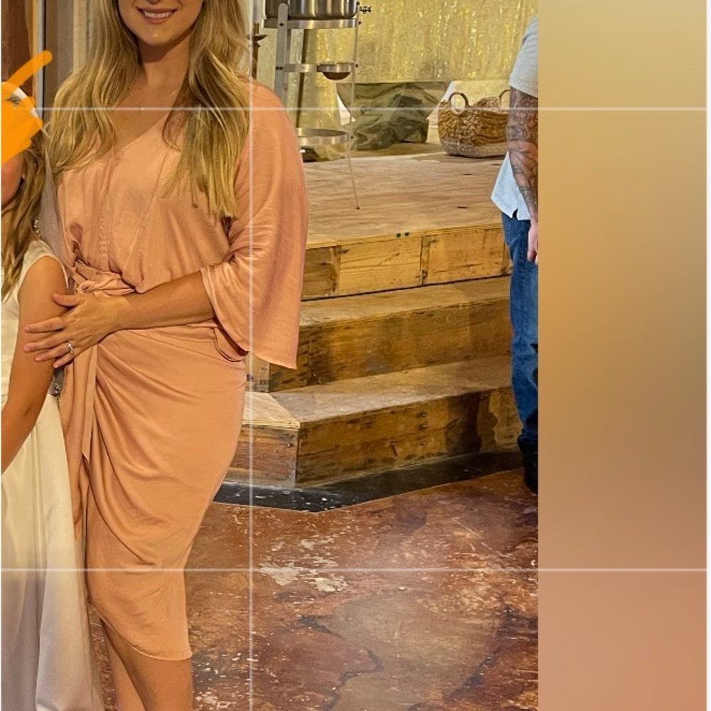 Peach Dolman Dress